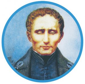 Louis Braille, the founder of the embossed dot system of representing letters that bears his name.