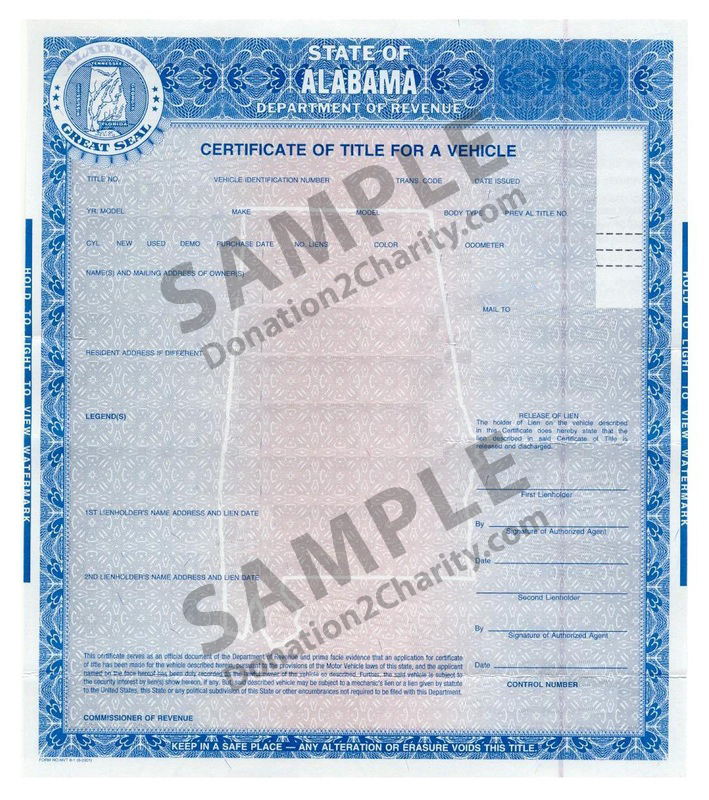 Alabama Form Page 1