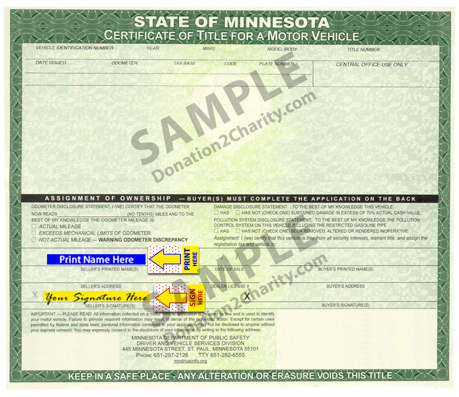Minnesota Form Page 1