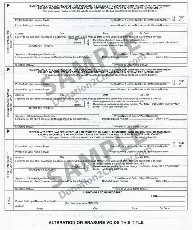 Nevada Form Page 2